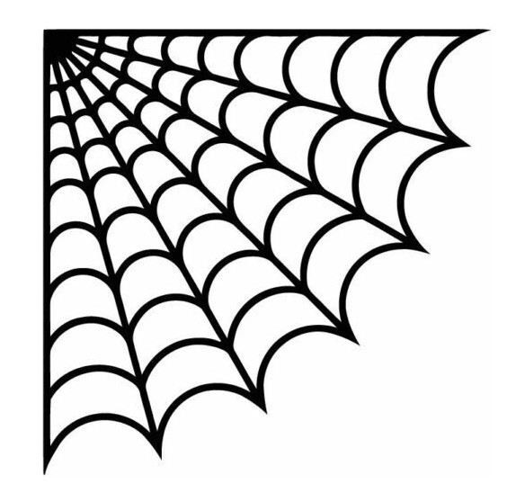 Corner Spider Web Vinyl Decal Halloween Horror Laptop Sticker Decoration