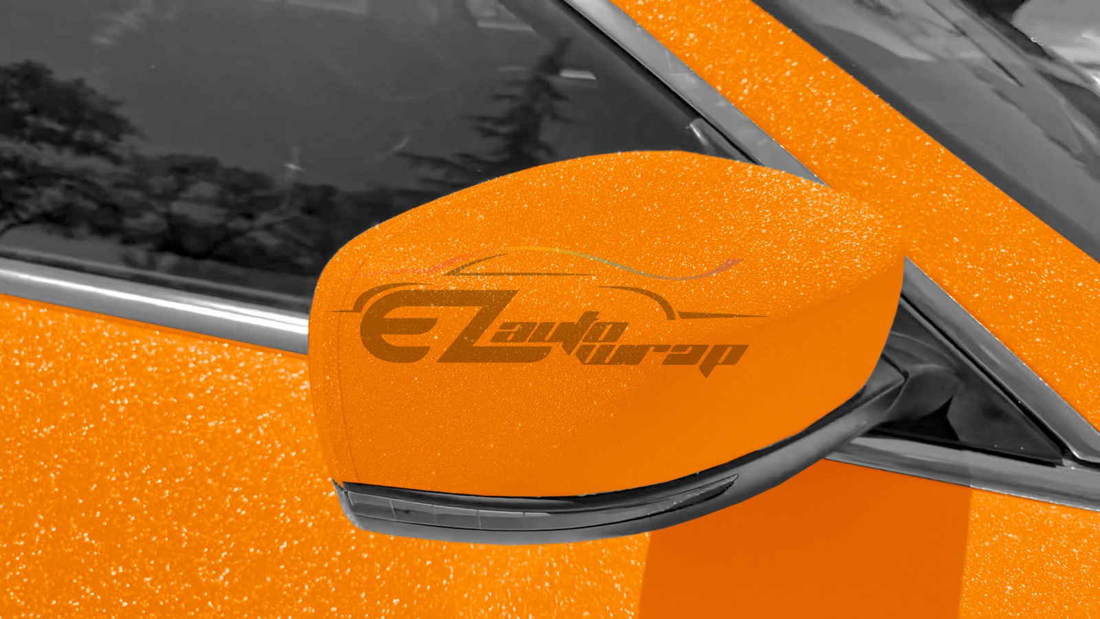 Matte Glitter Orange Frosted Sparkle Sticker Decal Sheet Car Vinyl Wrap Film