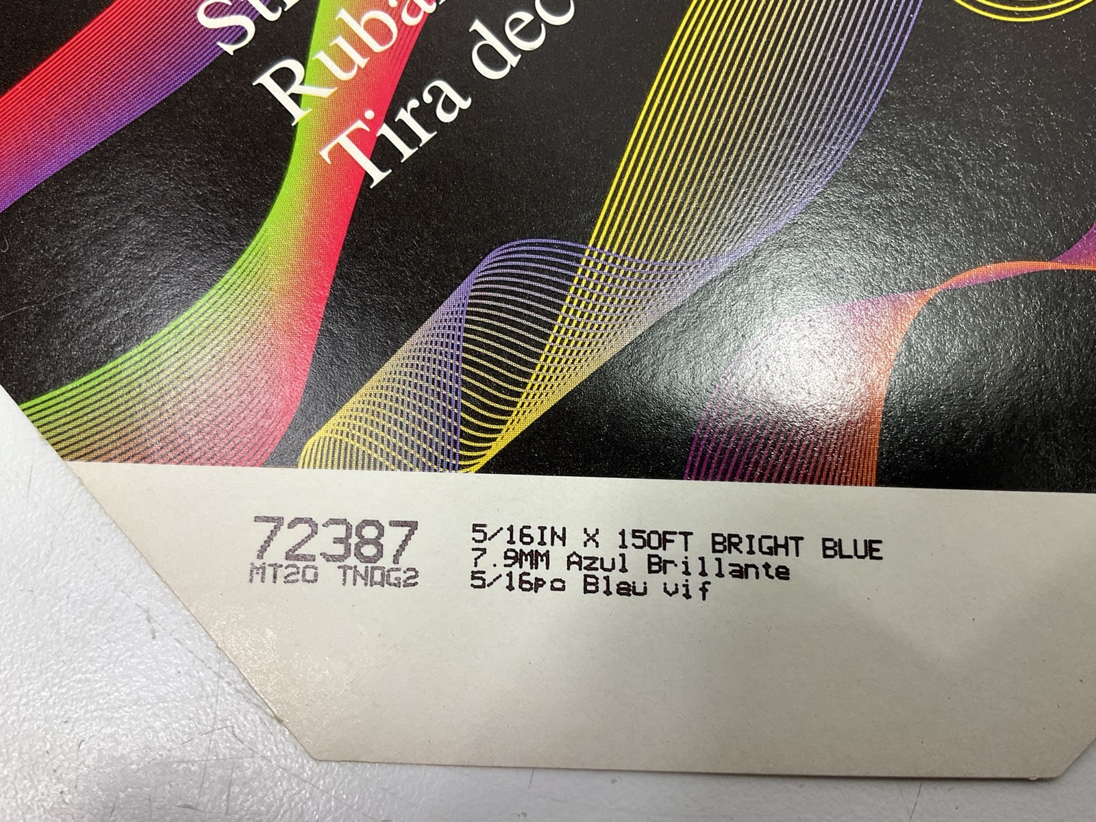 3M 72387 Pinstripe Striping Tape, 5/16″ X 150 Feet, Bright Blue