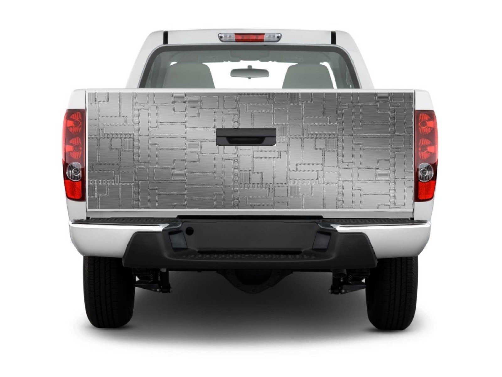 Vehicle Car Truck Bed Rivet Metal Tailgate Graphics Decal wrap Stickers Skins