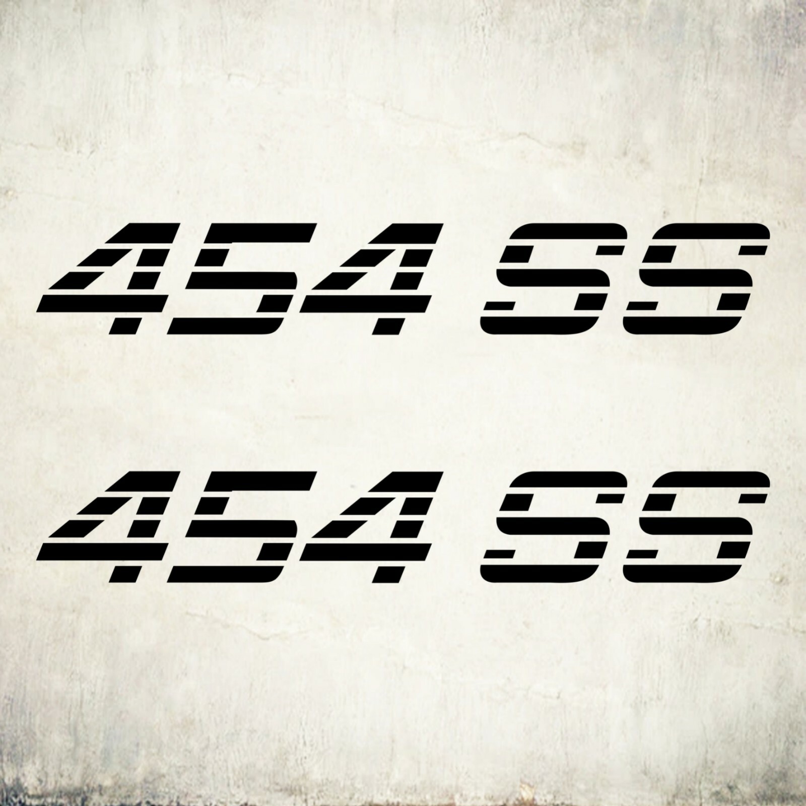 454 SS stickers decal Black glossy or black matte Truck cut design (SET)