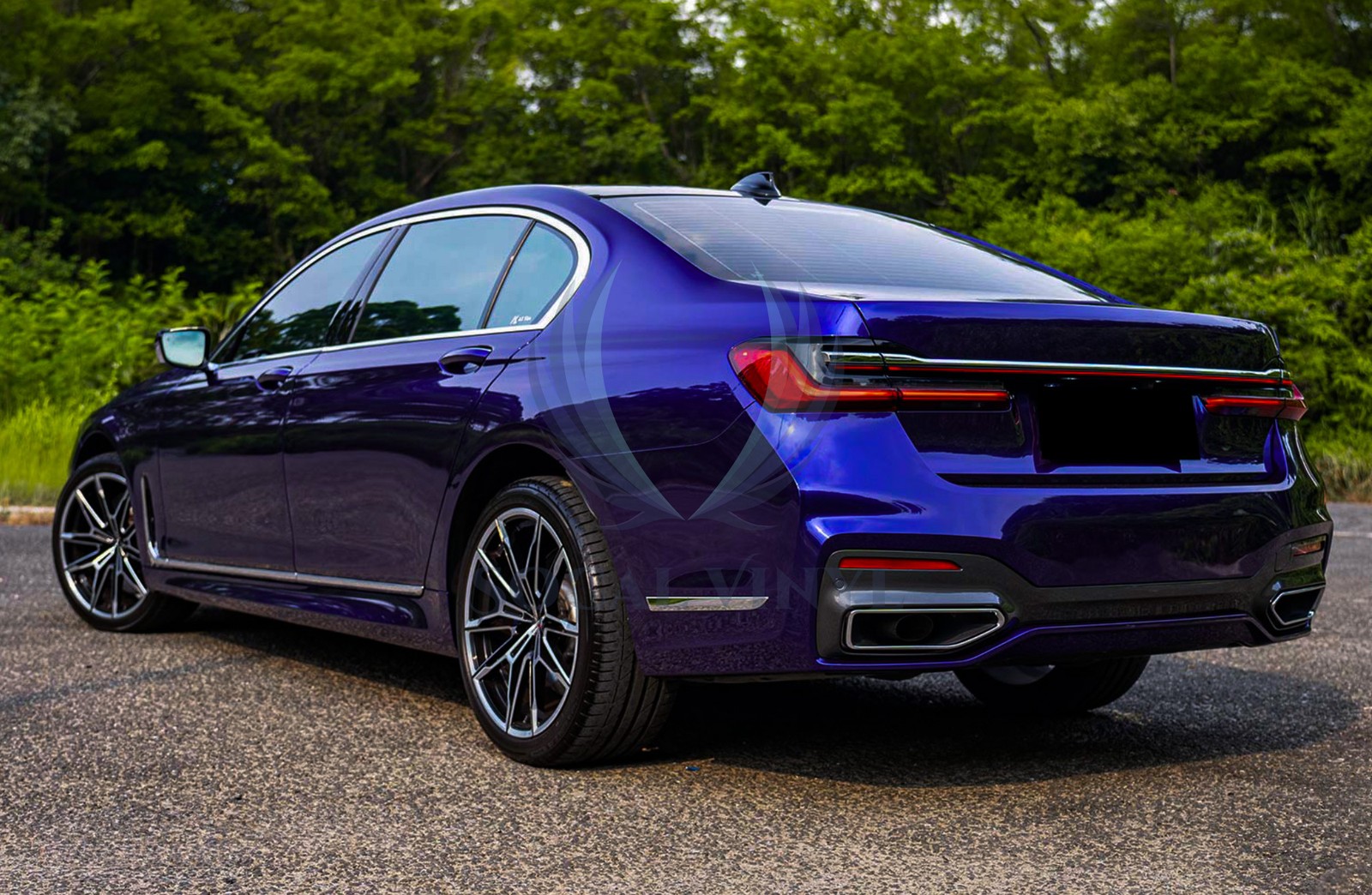 ESSMO PET Super Gloss Metallic Royal Indigo Blue Car Vinyl Wrap Decal Like Paint