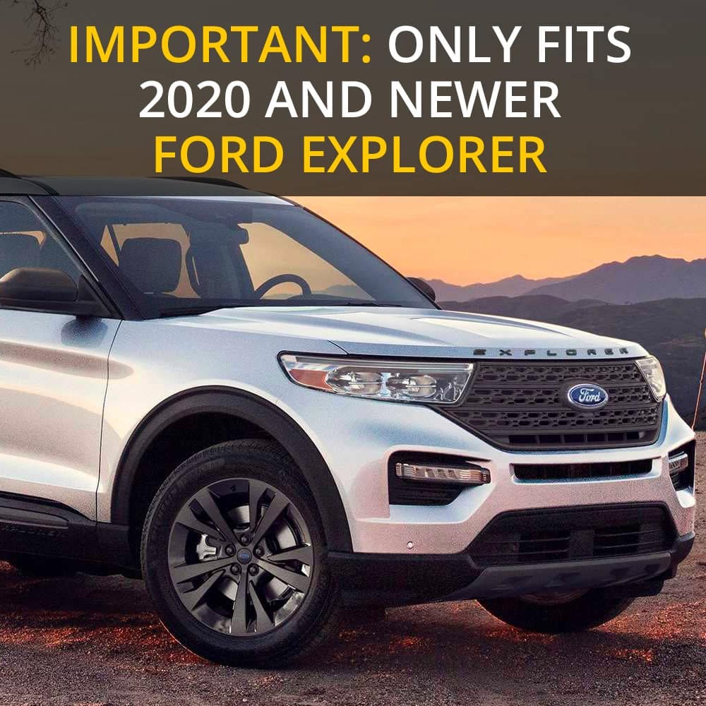 BocaDecals Emblem Insert Decal Overlays For 2020-2026 Ford Explorer (Set of 2)