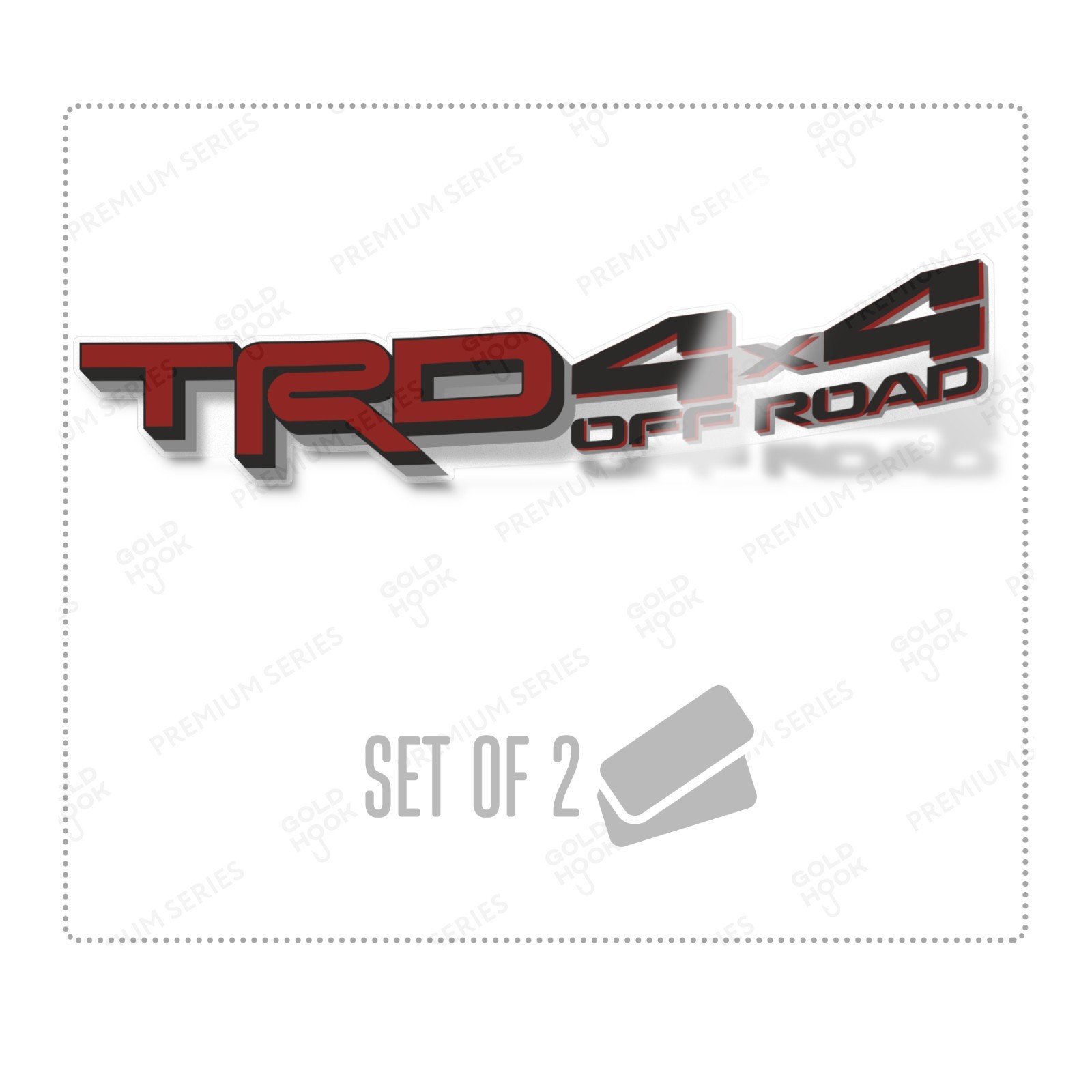 TRD 4×4 Off Road Decals Tacoma Replacement Stickers Emblem for Tundra Truck of 2