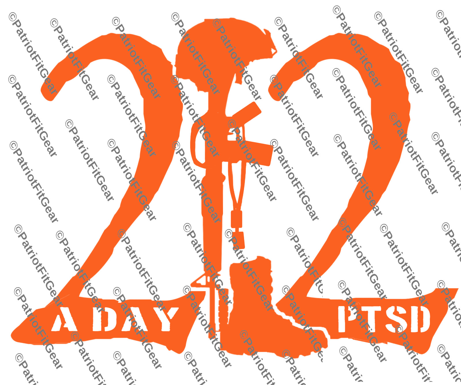 Veteran 22,PTSD,The War Within,22 A Day,Support Our Troops,Custom Vinyl Decal