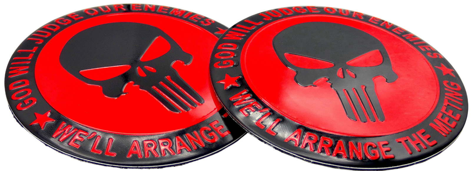 2x 2nd Amendment Decal Sticker Emblem Fender Car Truck Aluminum Dome Shape 2.20″