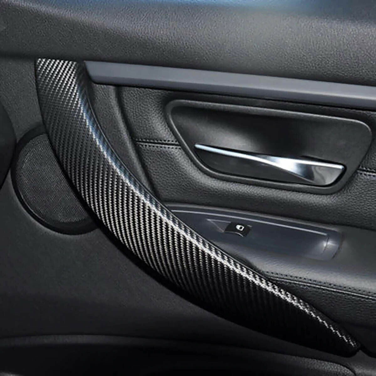 Car Door Body Carbon Sticker Fiber Protector Sill Scuff Cover Anti Scratch Strip