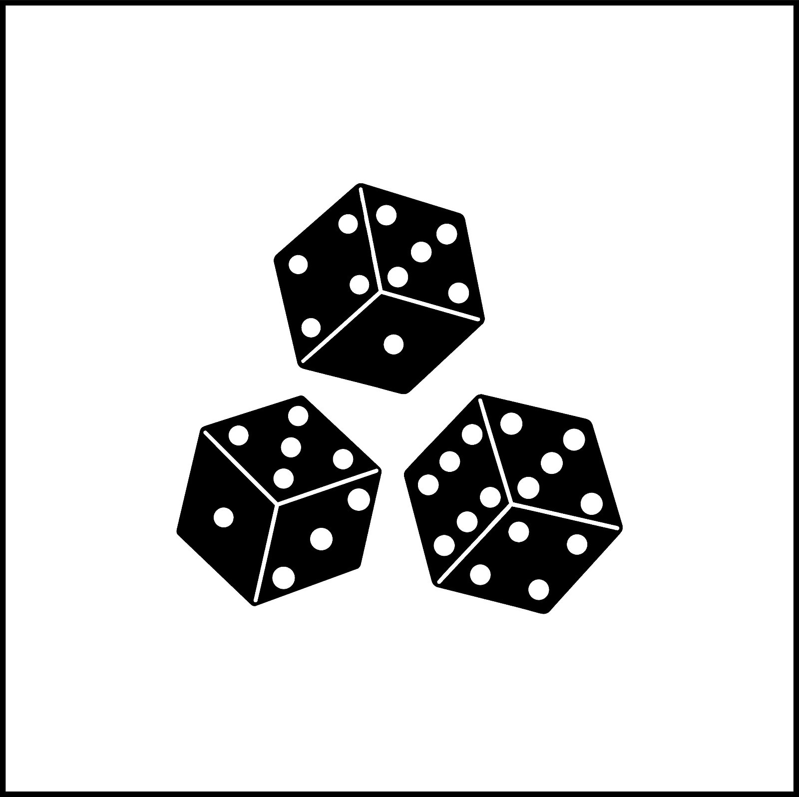 Set Of Dice Vinyl Decal