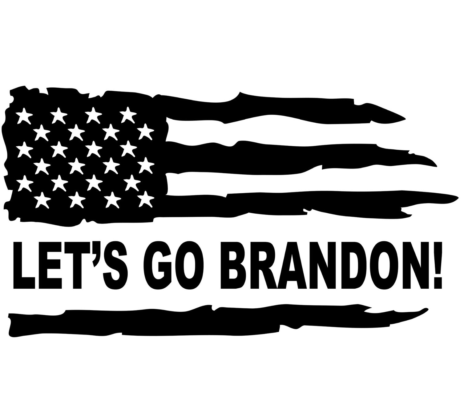 Black Lets go brandon decal Joe Biden Distressed Flag Vinyl Decal Sticker