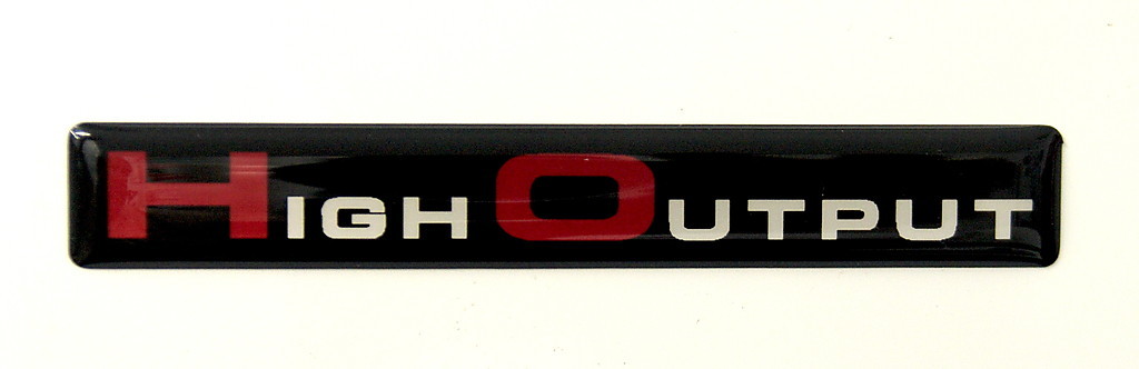 High Output HO EMBLEM BLACK (B) SATIN