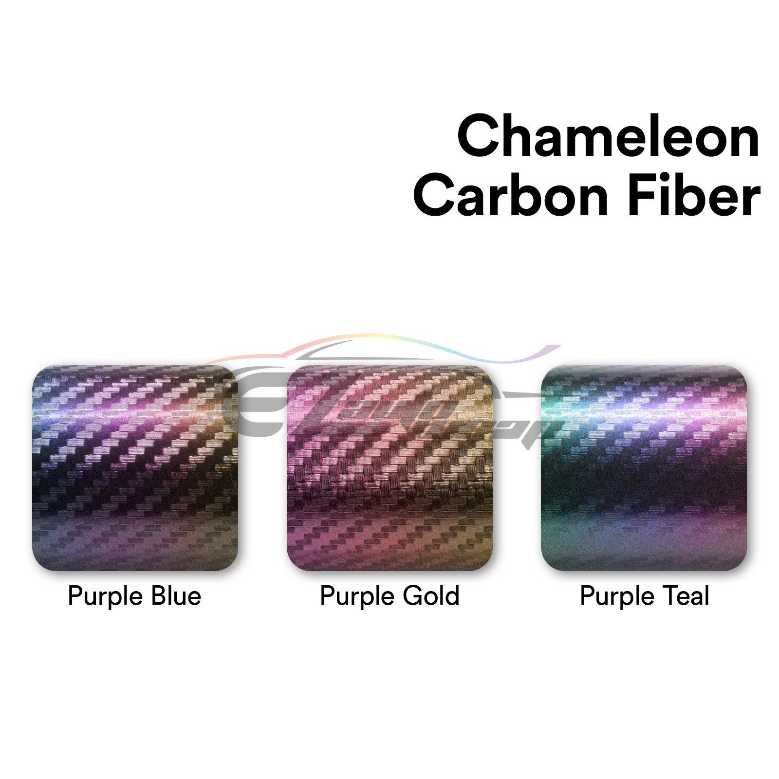 Chameleon 3D Carbon Fiber Matte Car Vehicle Sticker Decal Vinyl Wrap Sheet Film