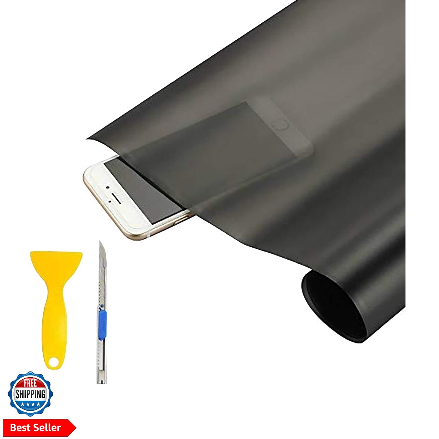 12” X 48” Tint Vinyl Film Sticker Sheet Roll for Car Headlight, Tail Lights, …