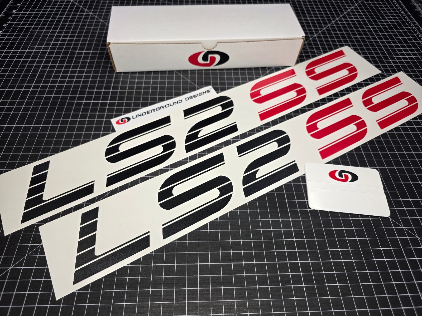 LS2 SS Decals (2pk) Super Sport Truck Bedside Racing Stickers For 6.0L Silverado