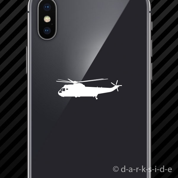 (2x) SH-3 H-3 Sea King Helicopter Cell Phone Sticker Mobile ASW