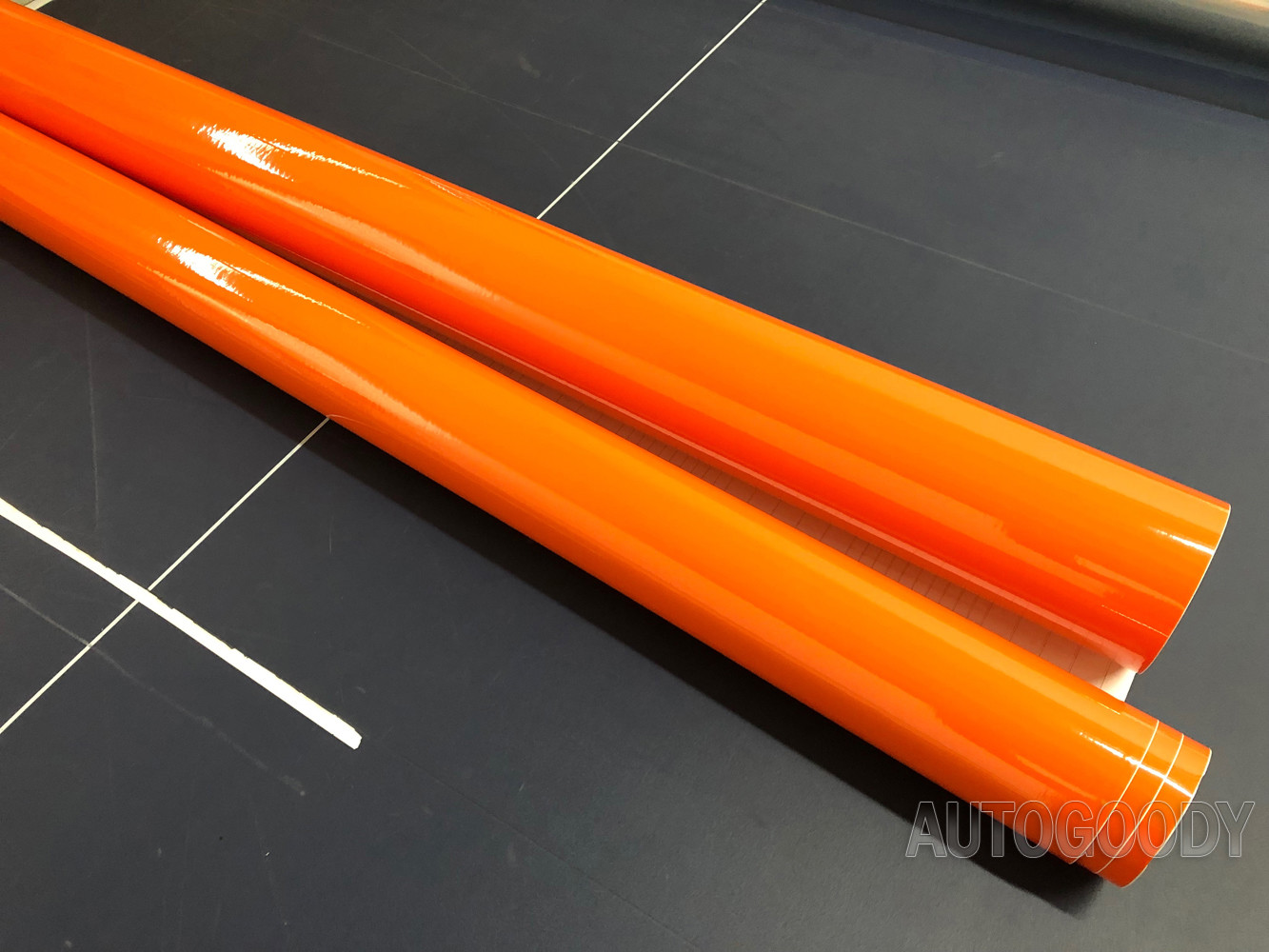 360″ x 60″ Super Gloss Orange Vinyl Film Wrap Sticker Air Bubble Free 30ft x 5ft