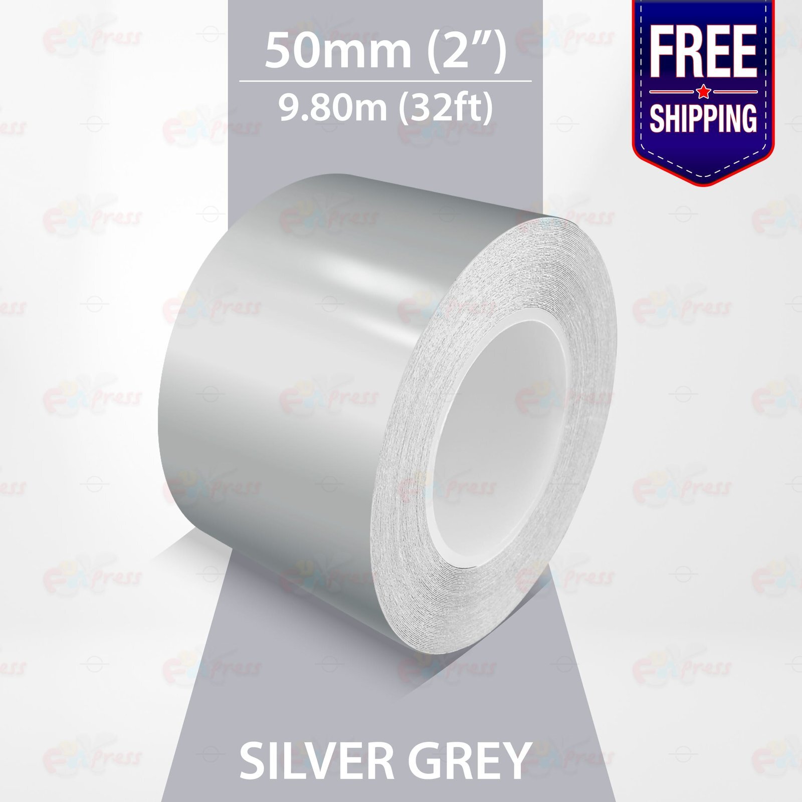 SILVER GRAY 2″ PIN STRIPE Car Model Motorcycle Decal TAPE Vinyl Sticker 50mm