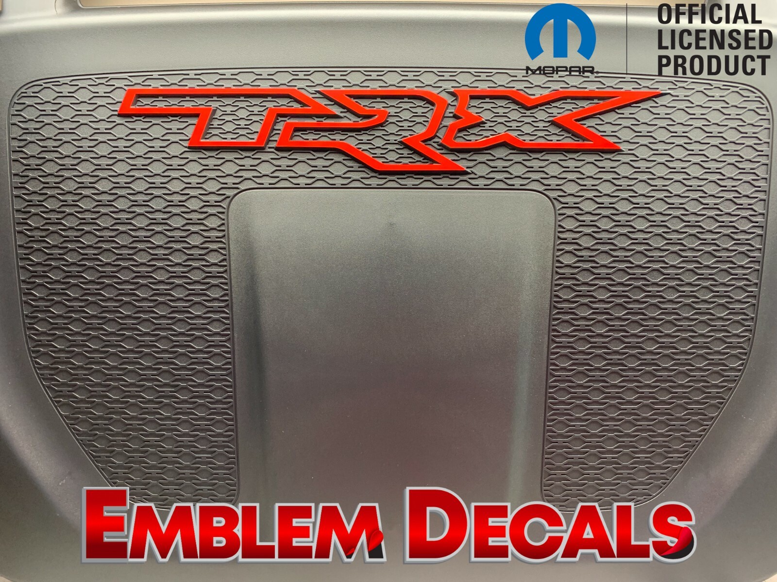 Ram 1500 TRX Engine Cover Emblem Overlay Decal 2021 2022 2023