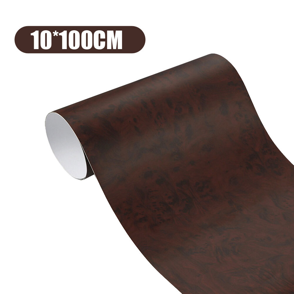 Matte Glossy Wood Grain Textured Vinyl Wrap Sticker Car Home Interior Decor DIY