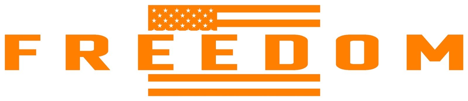 Freedom American Flag Partial Die Cut Vinyl Decal Multiple Sizes Multiple Colors