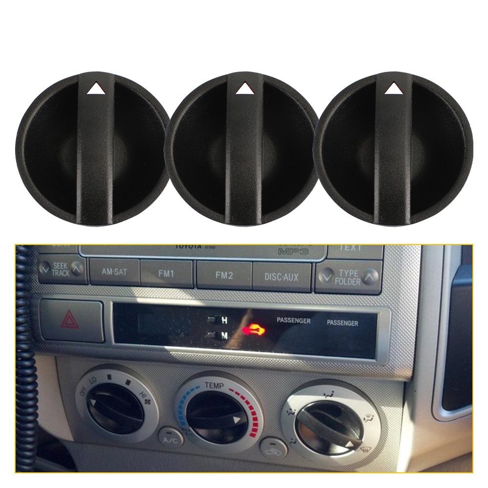 3/6X Fit Toyota Tacoma for 2005-2011 Heater Dials Knobs A/C HVAC Fan Control Set