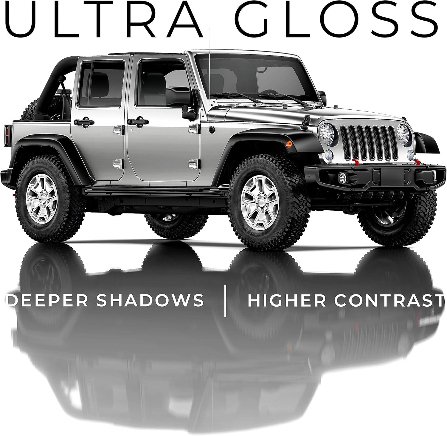 Ultra Gloss Silver Metallic Vinyl Car Wrap Paint Replacement Film Roll with …