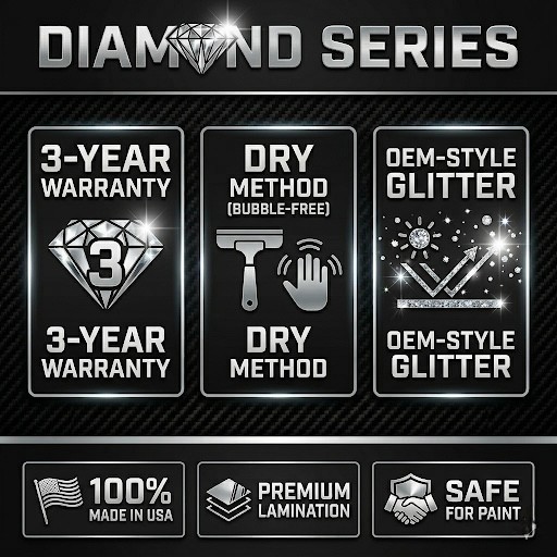 Ford F-150 FX4 Off Road Diamond Decals 2015-2026 Black Red Replacement Set 2