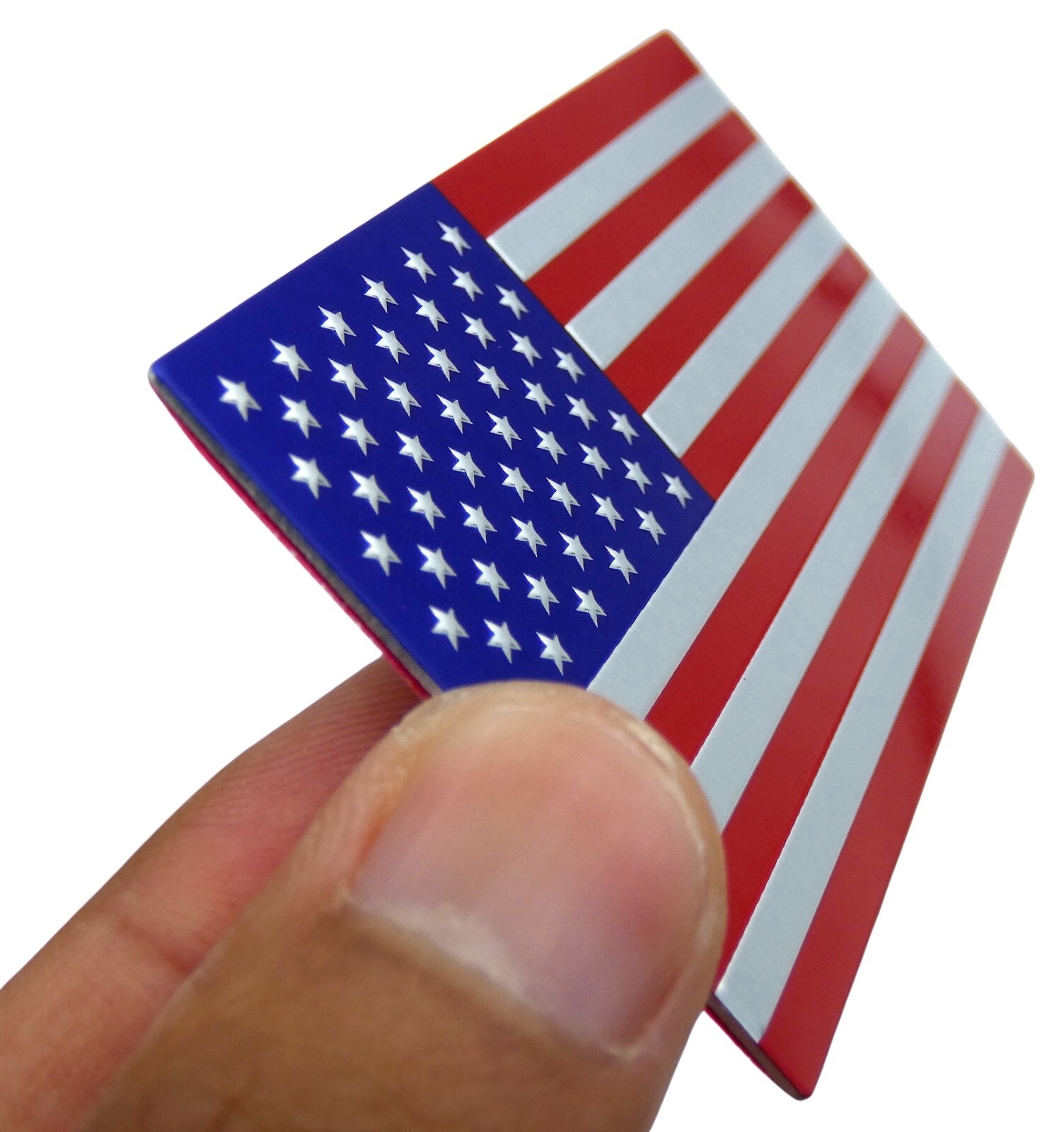 ALUMINUM American Flag Decal Sticker Car, Motorcycle, SUV, Truck, Patriotic