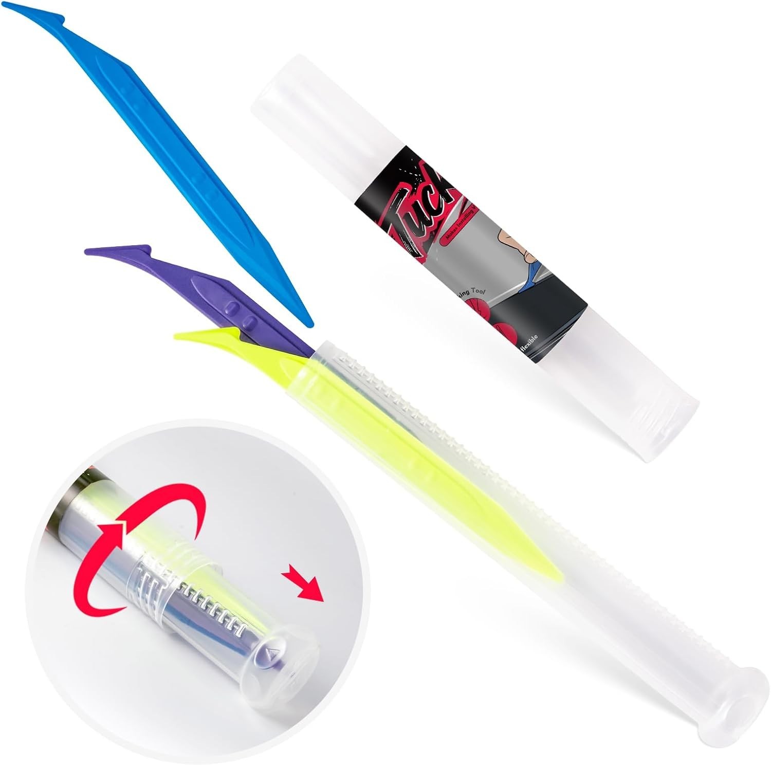 Professional 3-Piece Vinyl Wrap Tool Kit – Smooth Edges & Bubble Removal