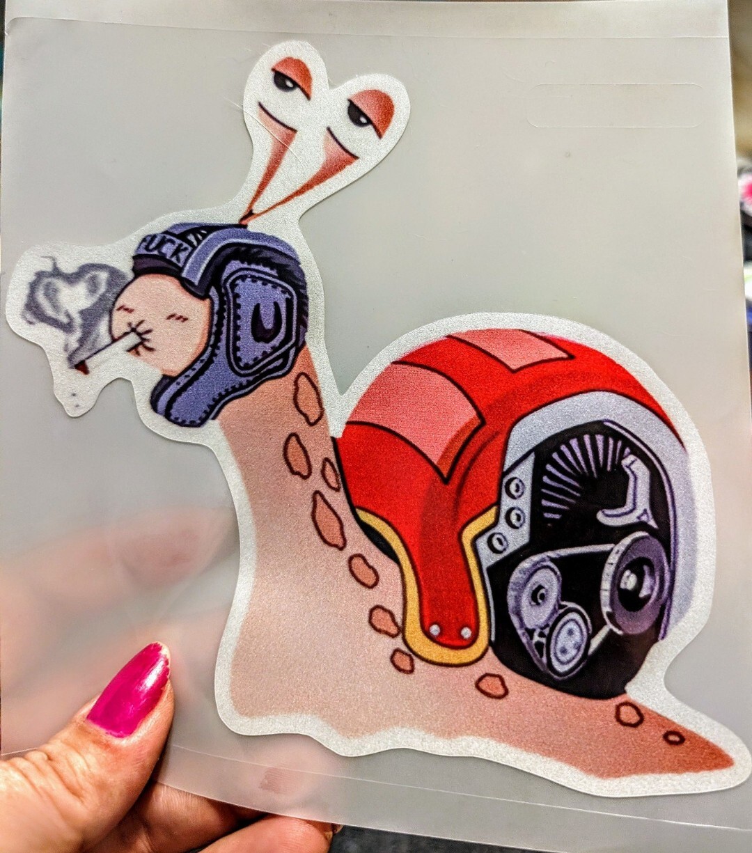 Snail Decal With Motor Shell Racecar Cars Vehicles Sticker Vinyl Racing