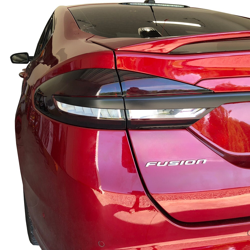 Crux Motorsports Tail Light Tint Dark Smoke 20% Overlays 2017 – 2018 Ford Fusion