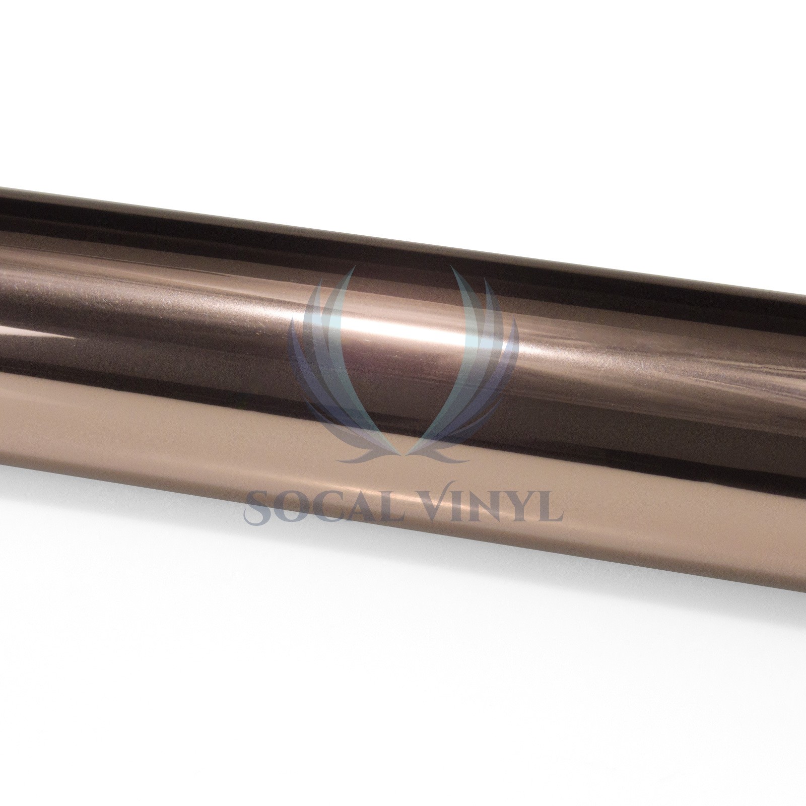 Rose Gold Chrome Window Tint One Way Mirror Film UV Heat Reflective Home Office