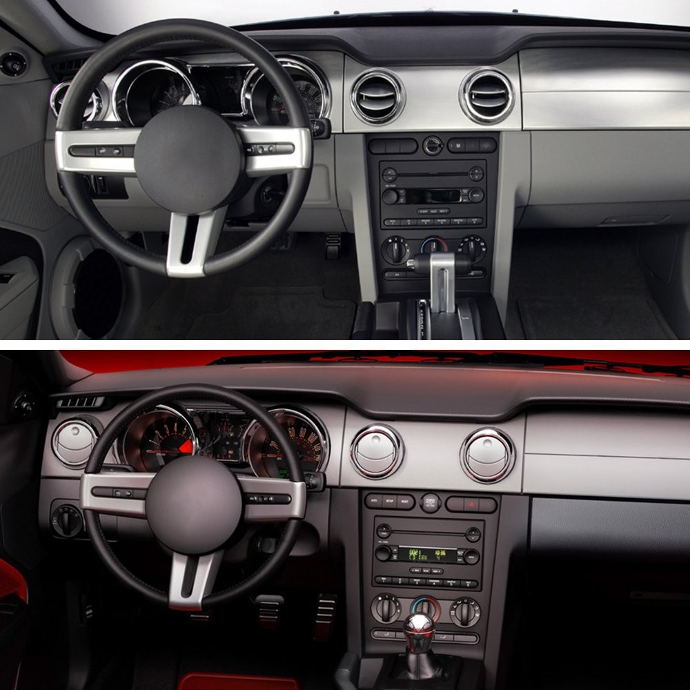 Vinyl Replacement Radio Button Sticker For FORD MUSTANG 2005 2006 2007 20 M
