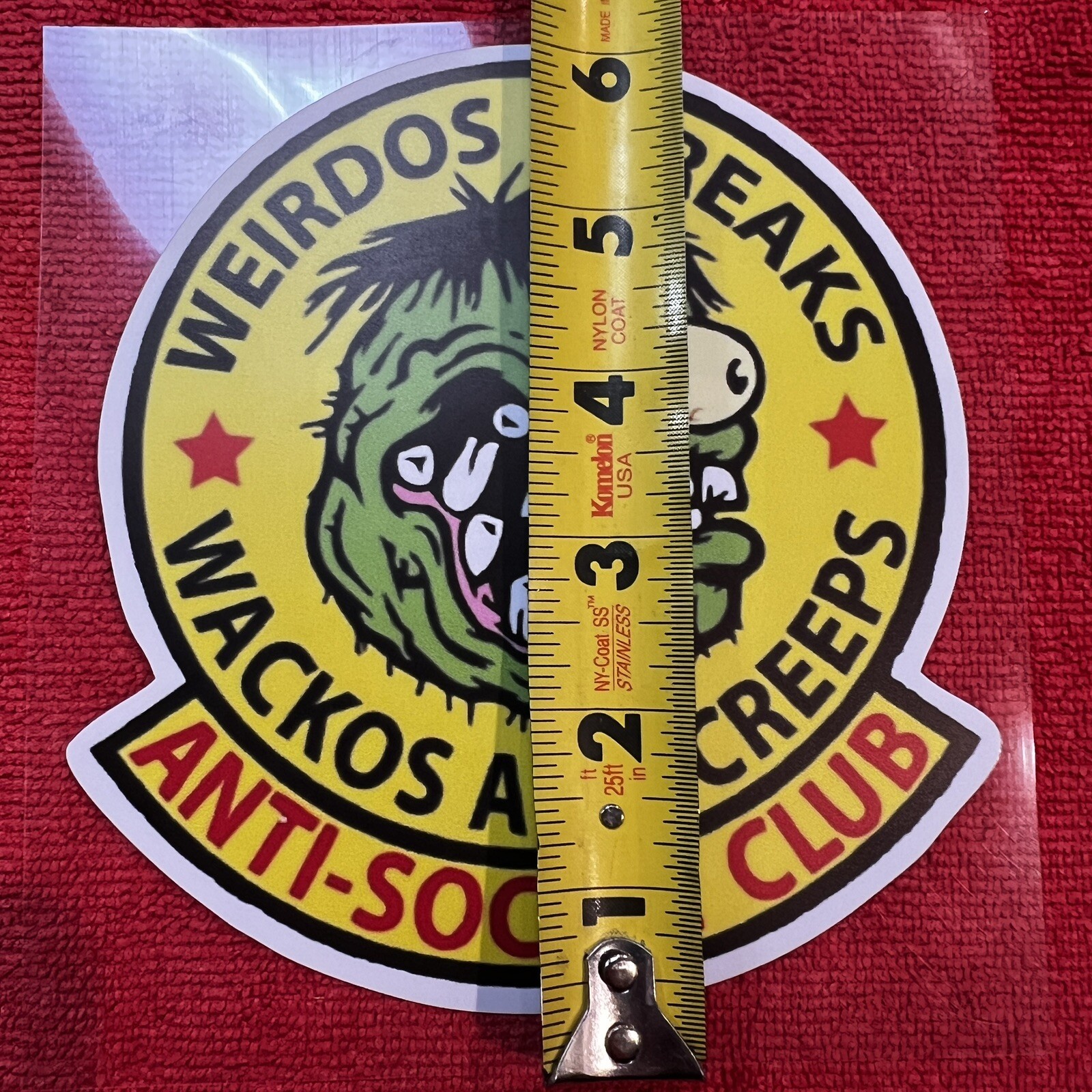 🔥 RAT FINK Weirdos Freaks Anti Social Club 6” Sticker Ed Big Daddy Roth BLURRY