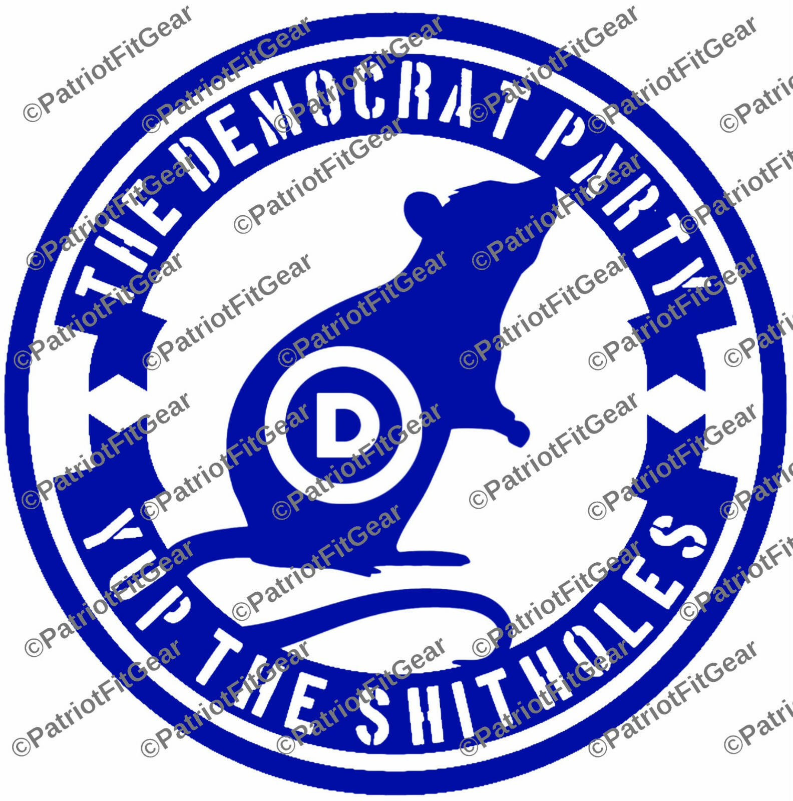 Rat Infested,The Democrat Party,Yup Sh*tholes,Liberals Suck,Sticker,Vinyl Decal