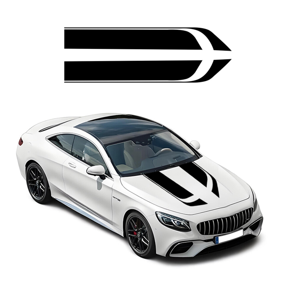 Universal Car Hood Sticker Racing Body Decal Side Modified Stripe Exterior Decal