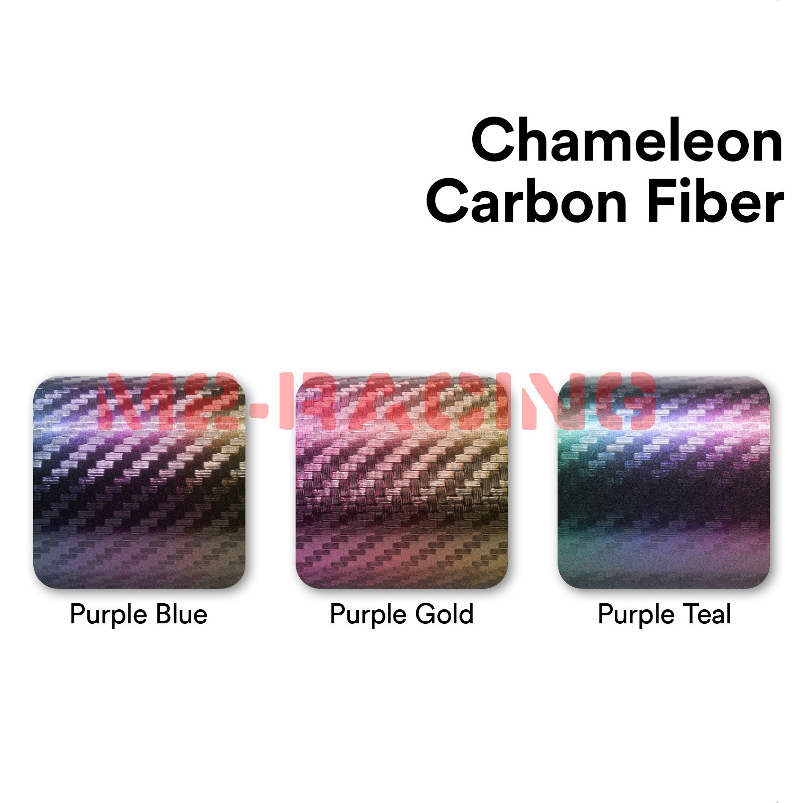 Chameleon 3D Carbon Fiber Matte Car Vehicle Sticker Decal Vinyl Wrap Sheet Film