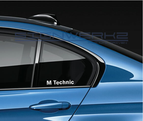 M technic Decal Sticker M2 M3 BMW M4 M6 X3 X5 X6 X5M X6M M Performance Pair