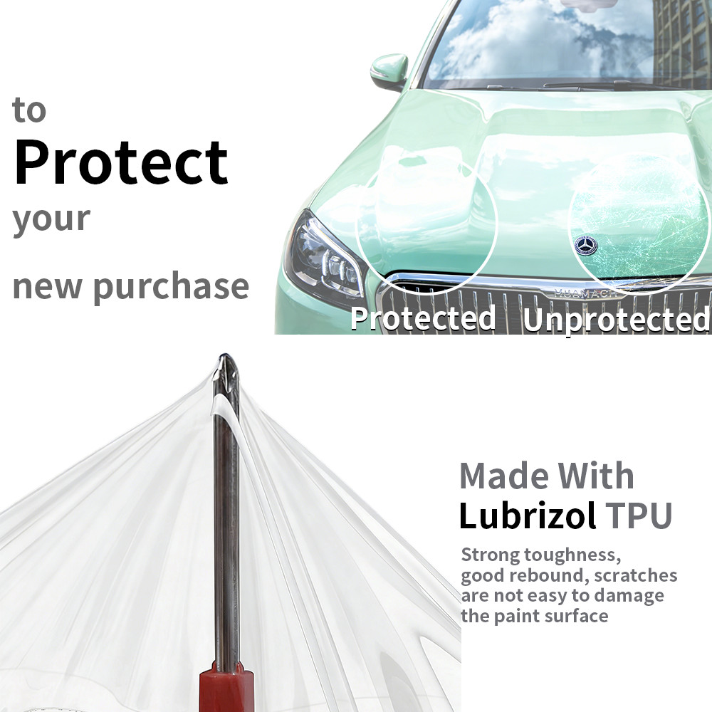 TPU Premium PPF Clear Paint Protection Vinyl Film Wrap Gloss TPU Car Scratch US