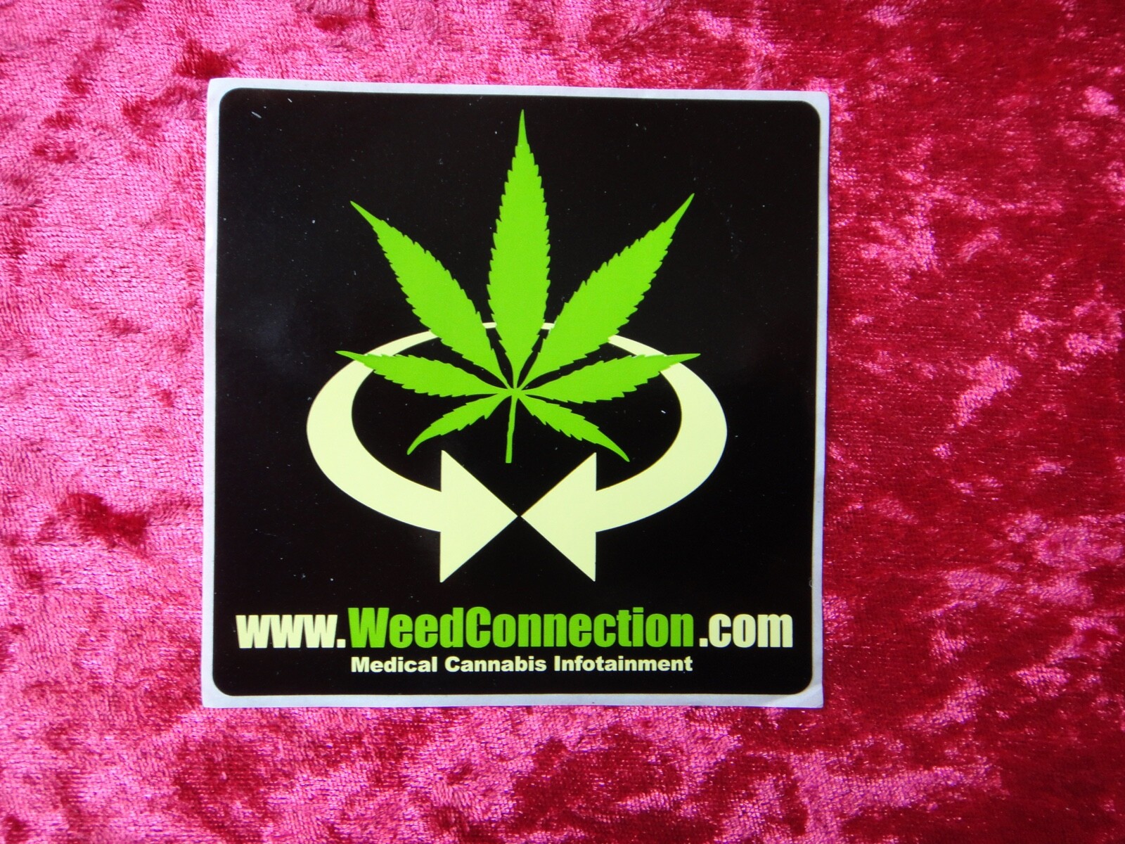 WEED CONNECTION CANNABIS 420 MARIJUANA STICKER HIP HOP 420 MEMORABILIA