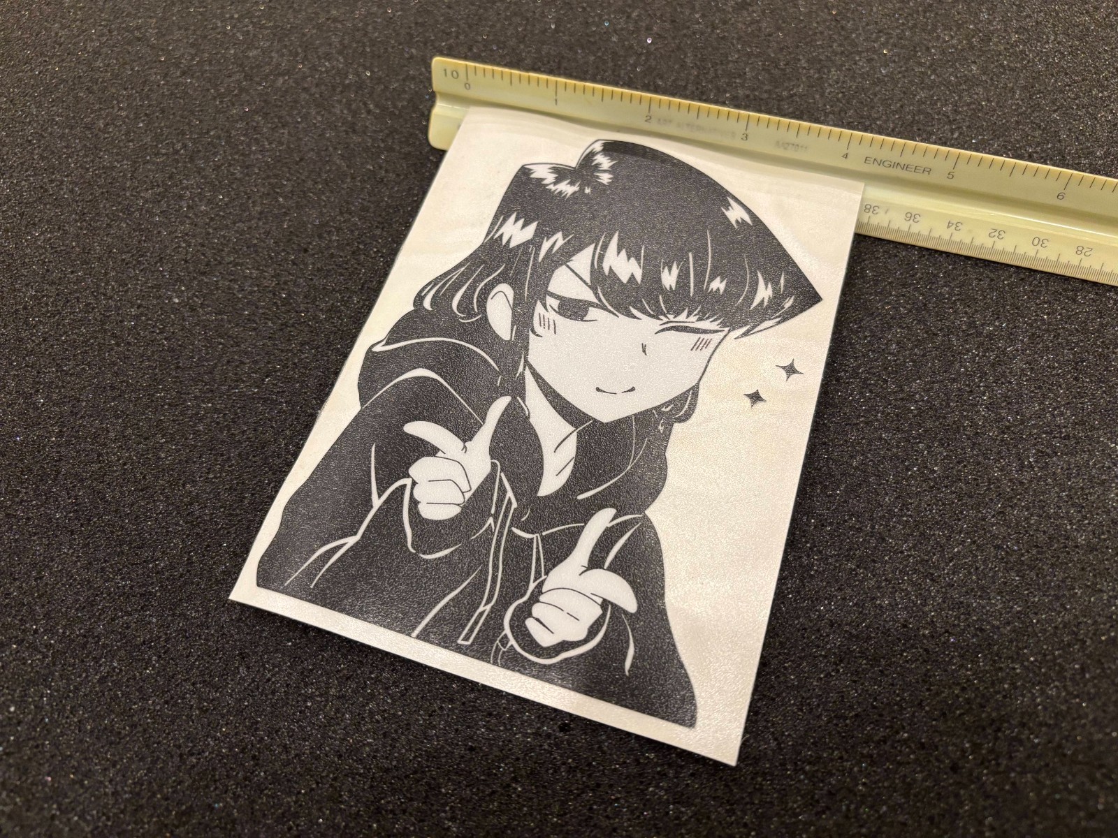 ANIME GIRL WAIFU WINK STICKER PRINTED DIE CUT DECAL SLAP DRIFT JDM