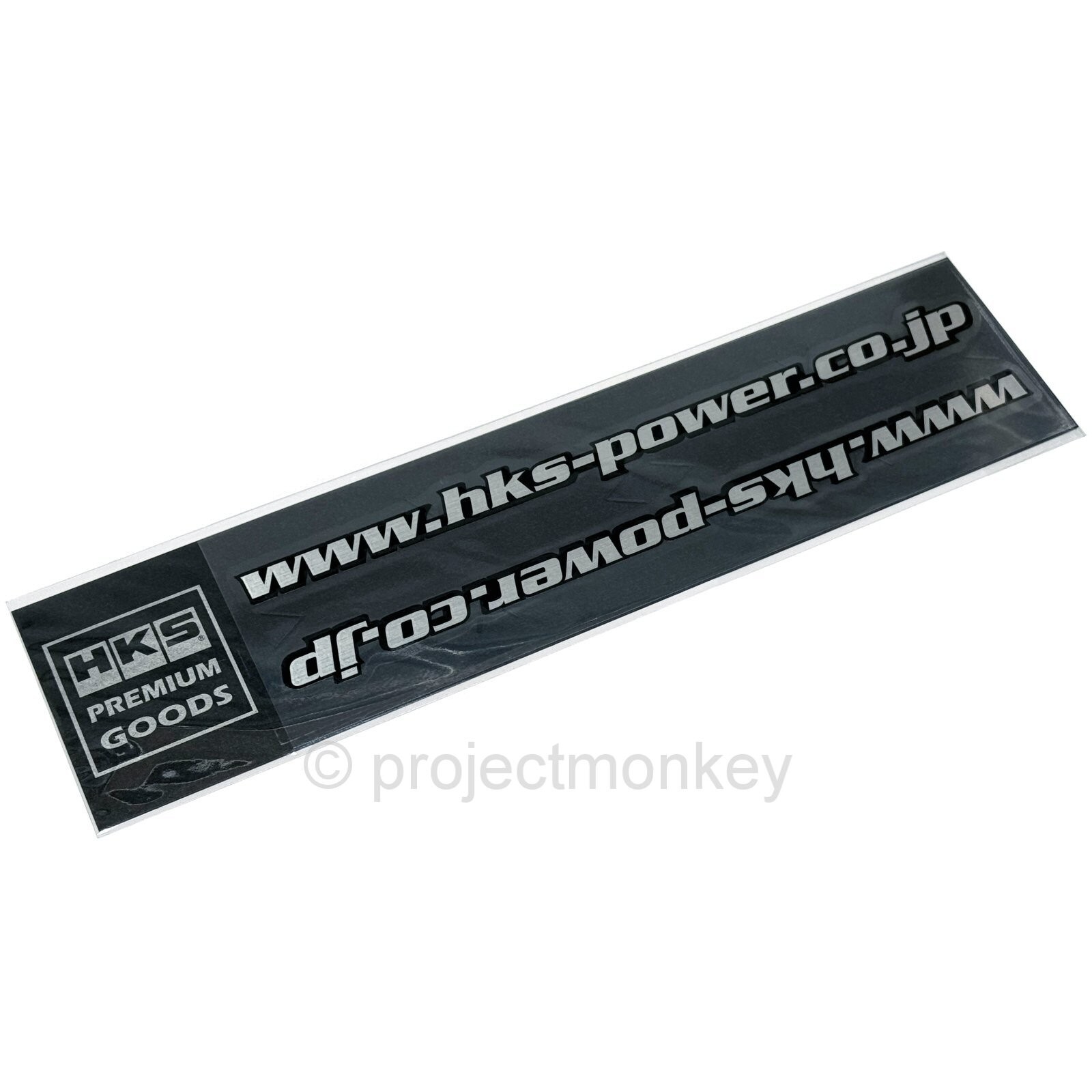 HKS 51003-AK121 HKS Power Japanese URL Decals Stickers Silver Genuine JDM