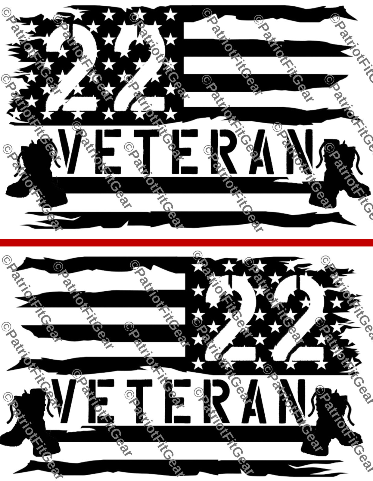 Veteran 22,PTSD The War Within,Support Our Troops,Military,Custom Vinyl Decals