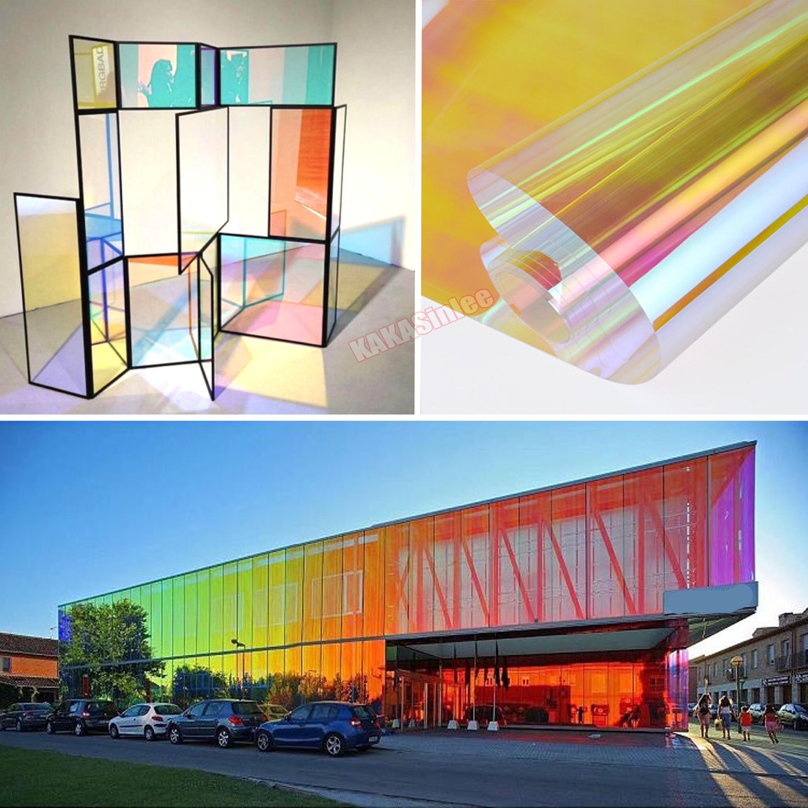 36inch Wide Gloss Chameleon Iridescent Sheet Wrap Window Film Glass Sticker Tint
