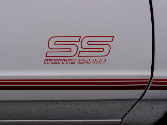 87 88 Monte Carlo SS Decals & Stripes OEM Replacement Complete Set