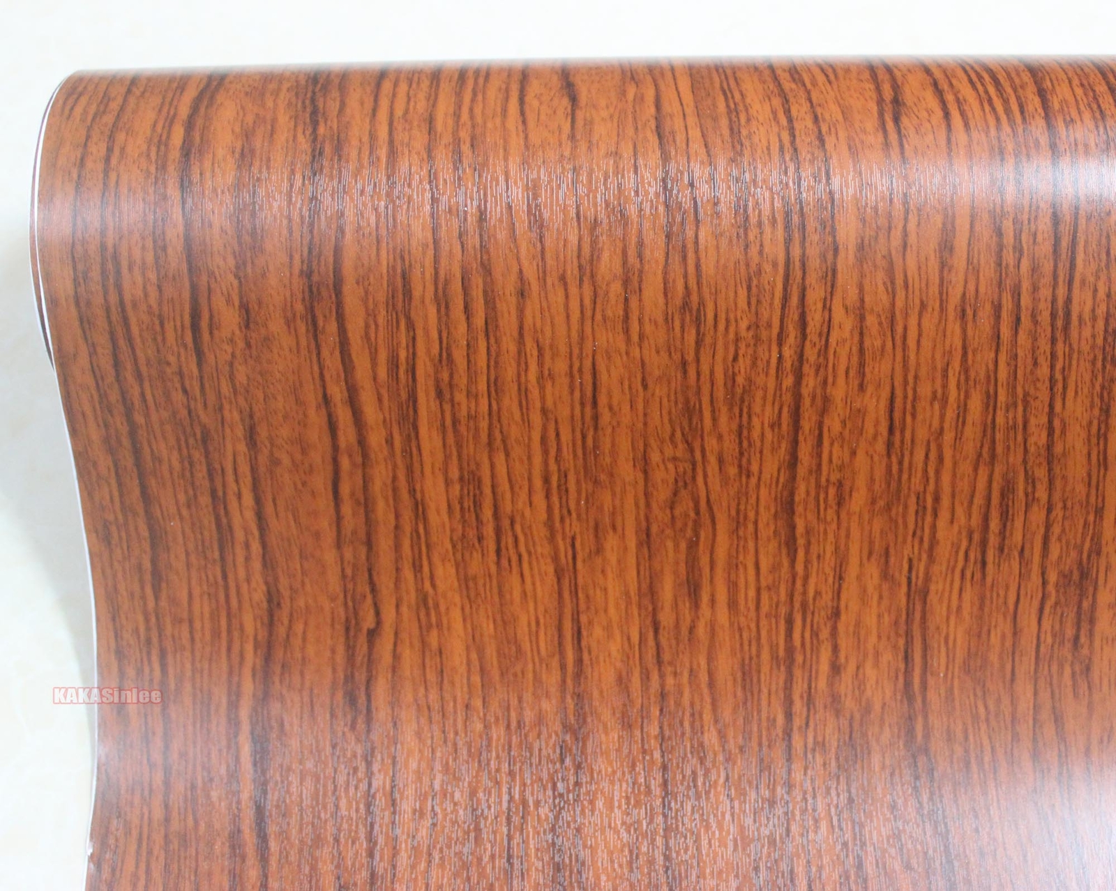 Flexible / Wood Textured Grain 3D Vinyl Wrap House Decor Sticker Back Glue #9723