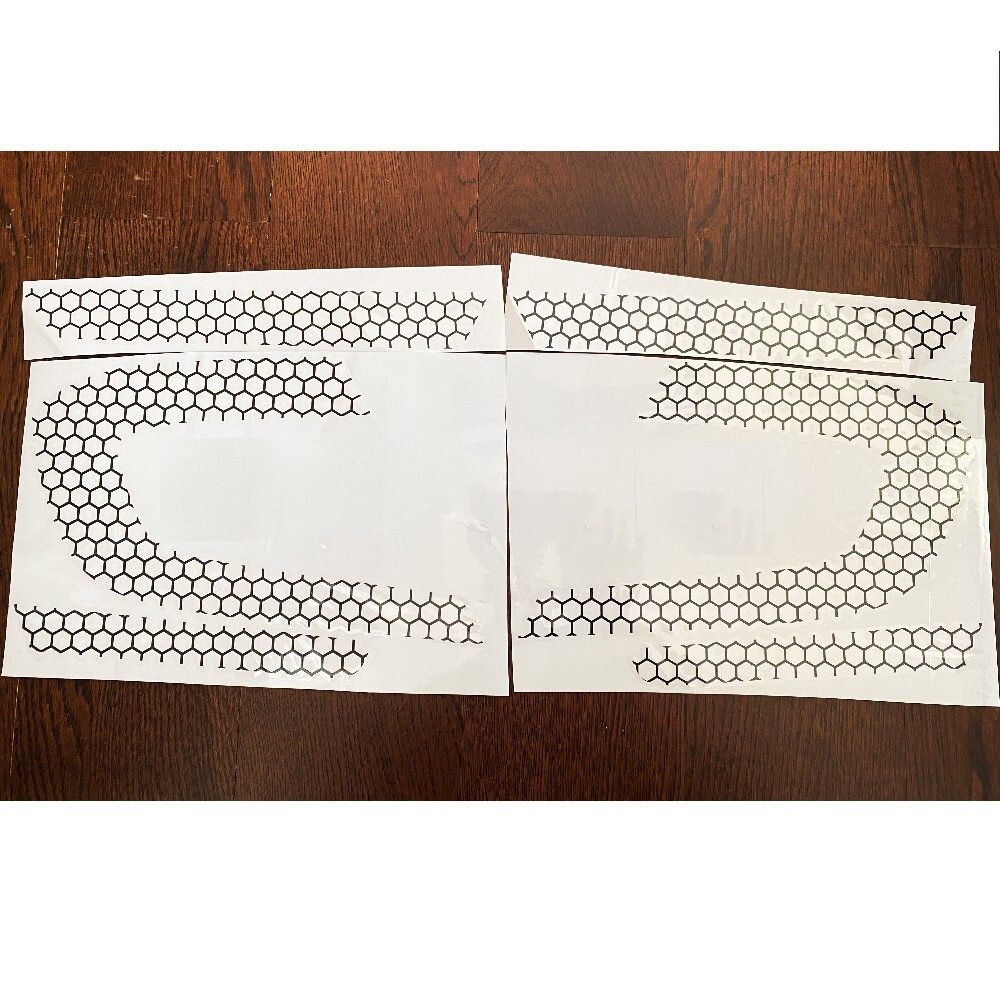Fits For 2022 Honda Accord Rear Tail Light Honeycomb Tail-lamp Decal Accessories