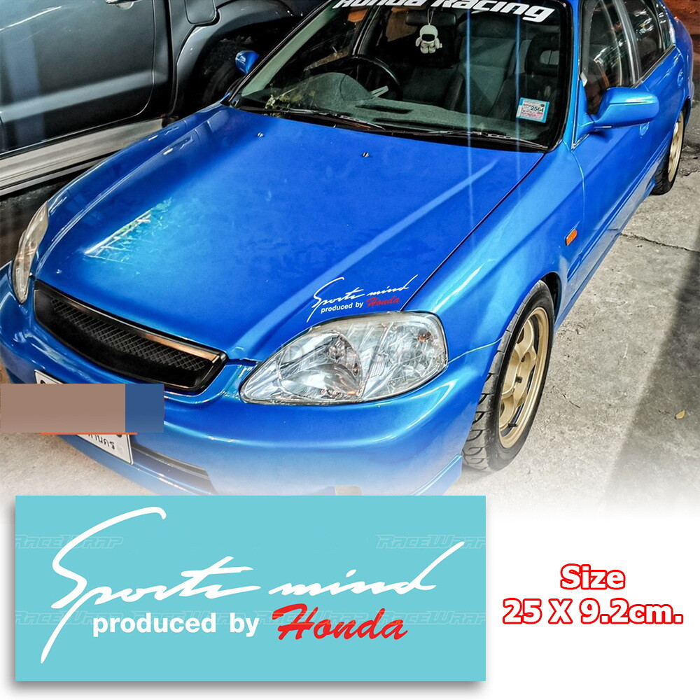 Sticker sportmind by honda All Models Diecut Vinyl JDM Style Japan Corner bonnet