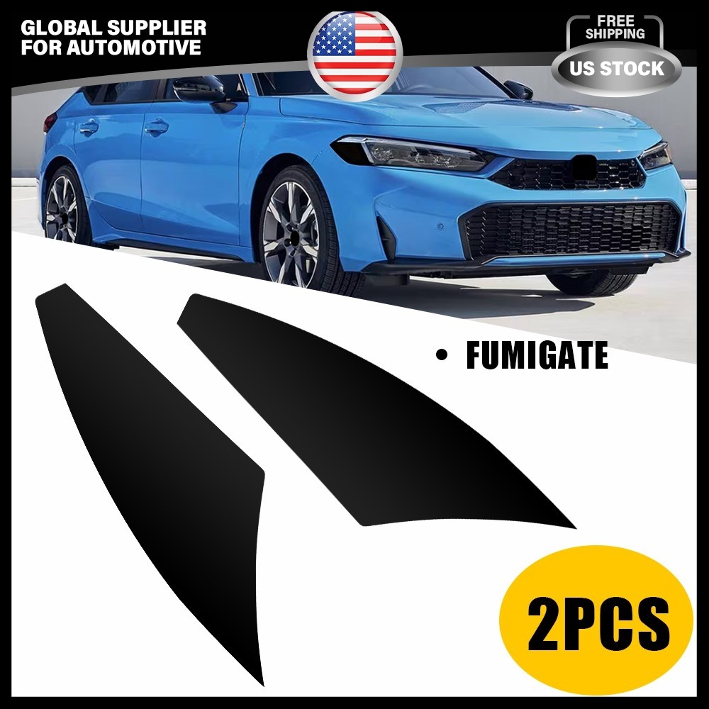 2X Precut Headlight Head Light Blackouts Vinyl Overlay For 2022-2025 Honda Civic