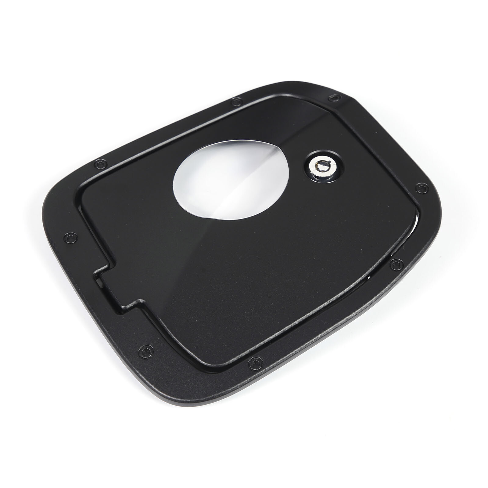 Black Door Fuel Tank Cover W/ Lock Gas Cap Tank Trim Fit Toyota Tacoma 2016-2022