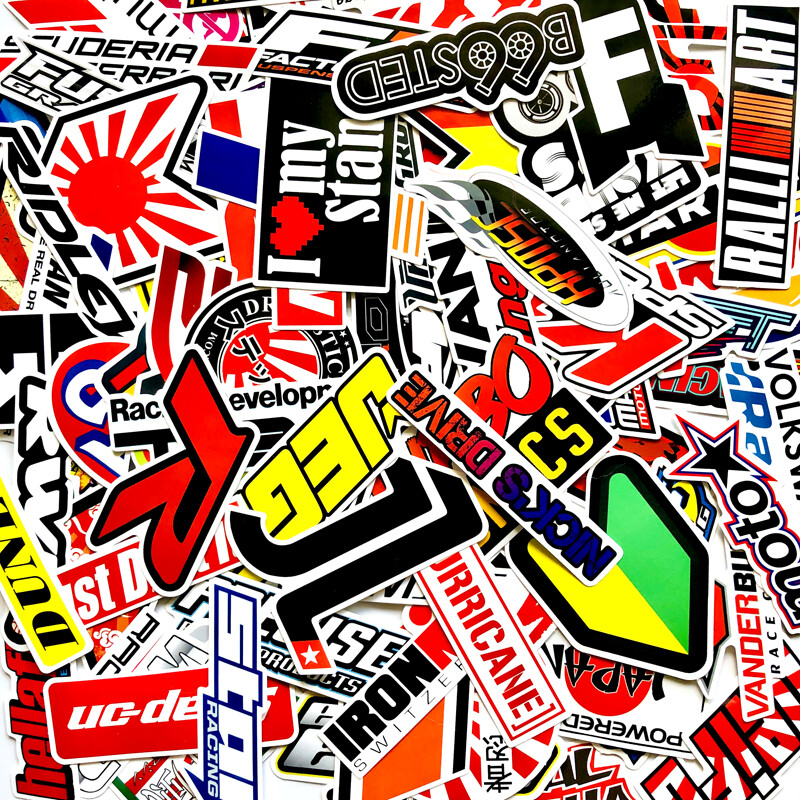 320PCS JDM Stickers Pack Car Motorcycle Racing Helmet Motocross ATV Vinyl Decals